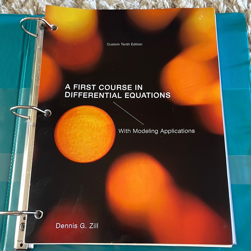 A First Course in Differential Equations with Modeling Applications 10th edition